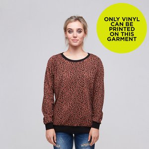 OLIVIA RUST LEOPARD SWEATER BLANK