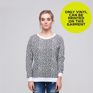 OLIVIA WHITE LEOPARD SWEATER BLANK