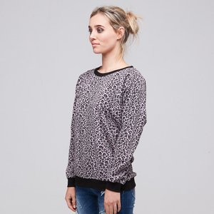 OLIVIA LILAC LEOPARD SWEATER BLANK