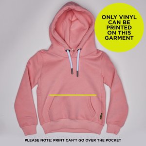 STORM PINK 2-6 YRS HOODIE BLANK