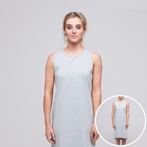 BRIANA DRESS GREY MARLE BLANK