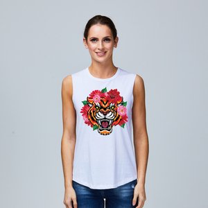 DISTRESSED FLORAL TIGER 1