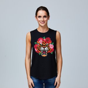 DISTRESSED FLORAL TIGER 1