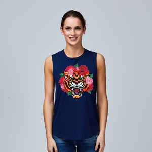 DISTRESSED FLORAL TIGER 1