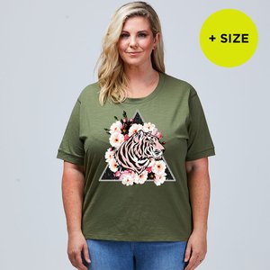 TIGER FLORAL TRIANGLE 3