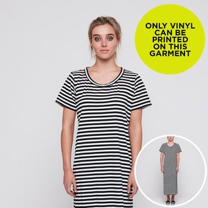 GENEVIEVE DRESS STRIPES BLANK