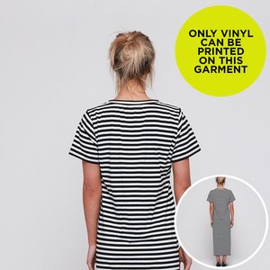 GENEVIEVE DRESS STRIPES BLANK