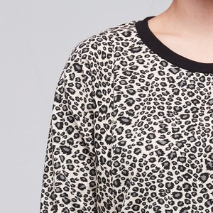 OLIVIA VANILLA LEOPARD SWEATER BLANK