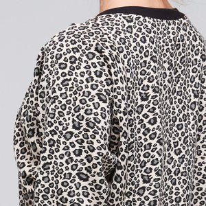 OLIVIA VANILLA LEOPARD SWEATER BLANK