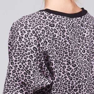 OLIVIA LILAC LEOPARD SWEATER BLANK