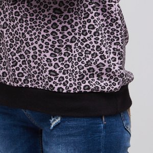 OLIVIA LILAC LEOPARD SWEATER BLANK