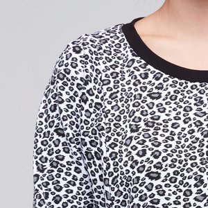 OLIVIA BLACK LEOPARD SWEATER