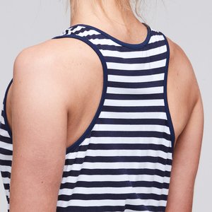 VERA DRESS NAVY STRIPE BLANK