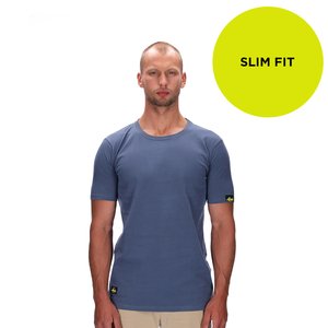 LEWIS SLIM DUSTY BLUE BLANK T-SHIRT