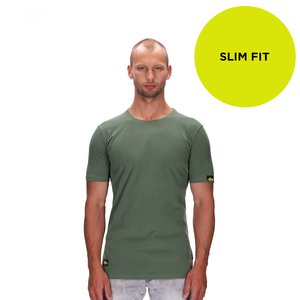 LEWIS SLIM OLIVE BLANK T-SHIRT