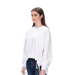 ANEKA WHITE SWEATER BLANK