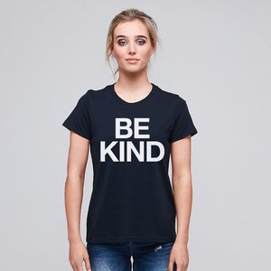 BE KIND WHITE GLITTER