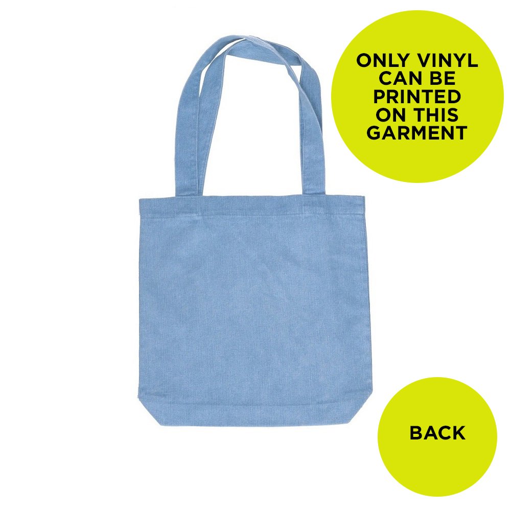 DENIM CARRIE TOTE BLANK TOTE BAGS Blank Tees Custom Design