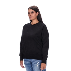 LYNETTE PLUS BLACK SWEATER BLANK