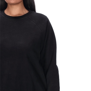 LYNETTE PLUS BLACK SWEATER BLANK