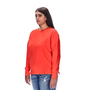 LYNETTE PLUS ORANGE SWEATER BLANK