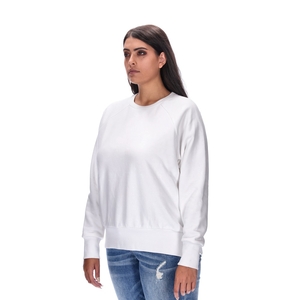 LYNETTE PLUS WHITE SWEATER BLANK