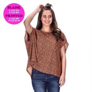 CRUZ LEOPARD BLANK T-SHIRT