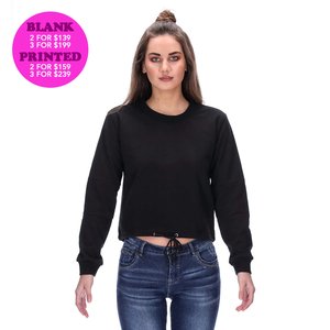 CHARISE CROP SWEATER BLANK