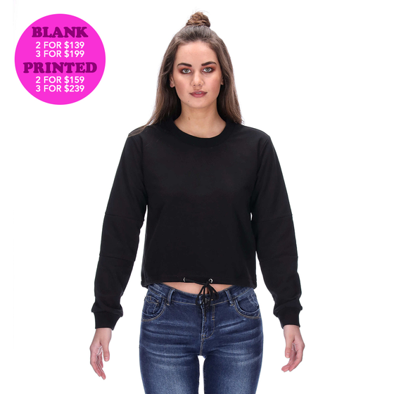 CHARISE CROP SWEATER BLANK