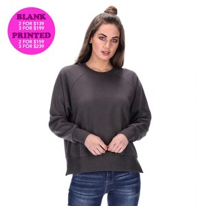 LYNETTE CHARCOAL SWEATER BLANK