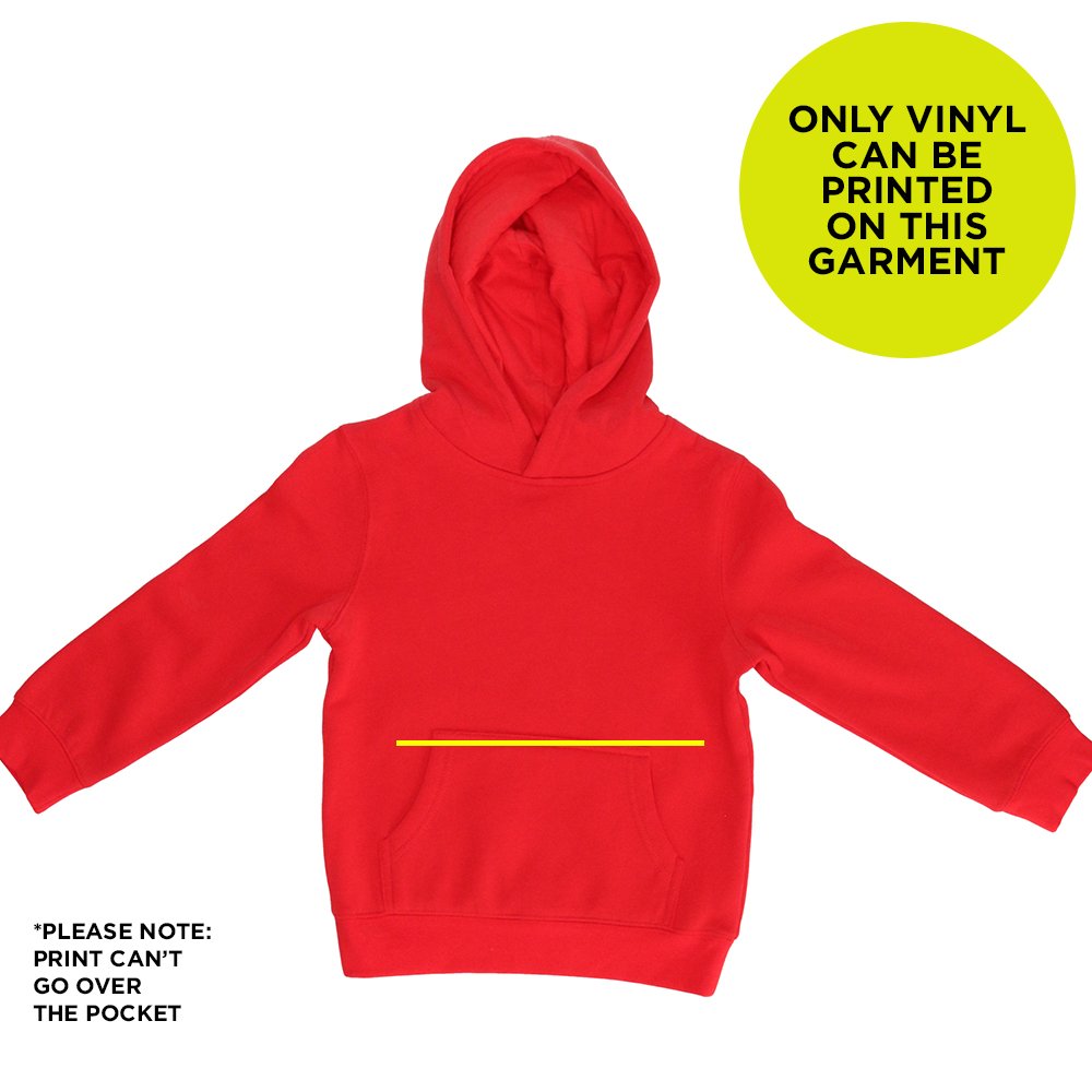 Red hot sale hoodie blank