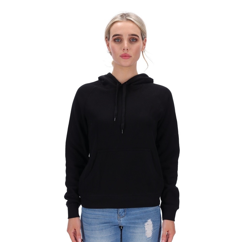 NOVA BLACK HOODIE BLANK - Custom Printed Womens Sweaters & Hoodies ...
