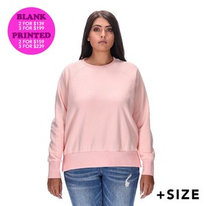 LYNETTE PLUS PINK SWEATER BLANK